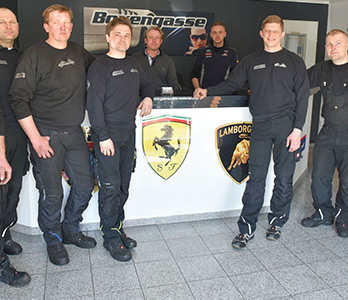 Das Team der Boxengasse